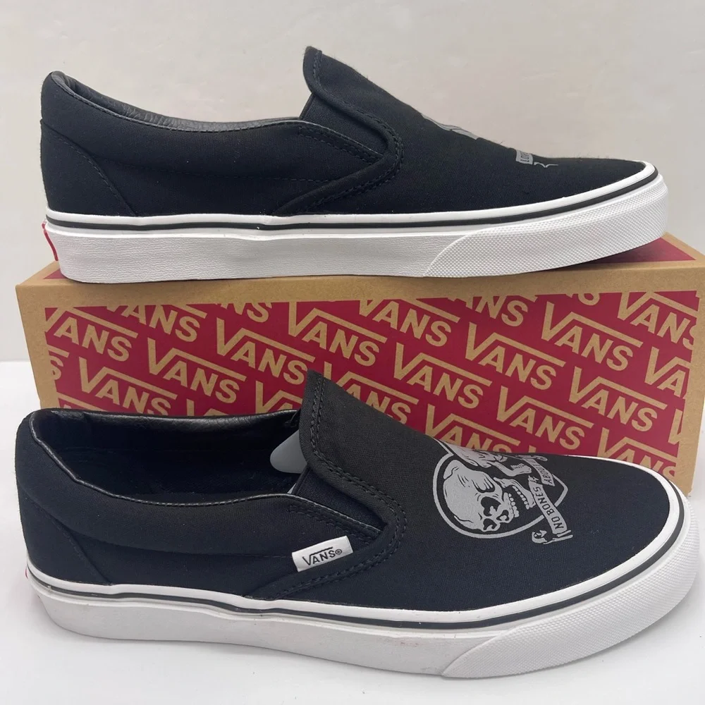 Vans Skull WMNS Classic Slip-On Love You To Death Black/True White Sneakers
